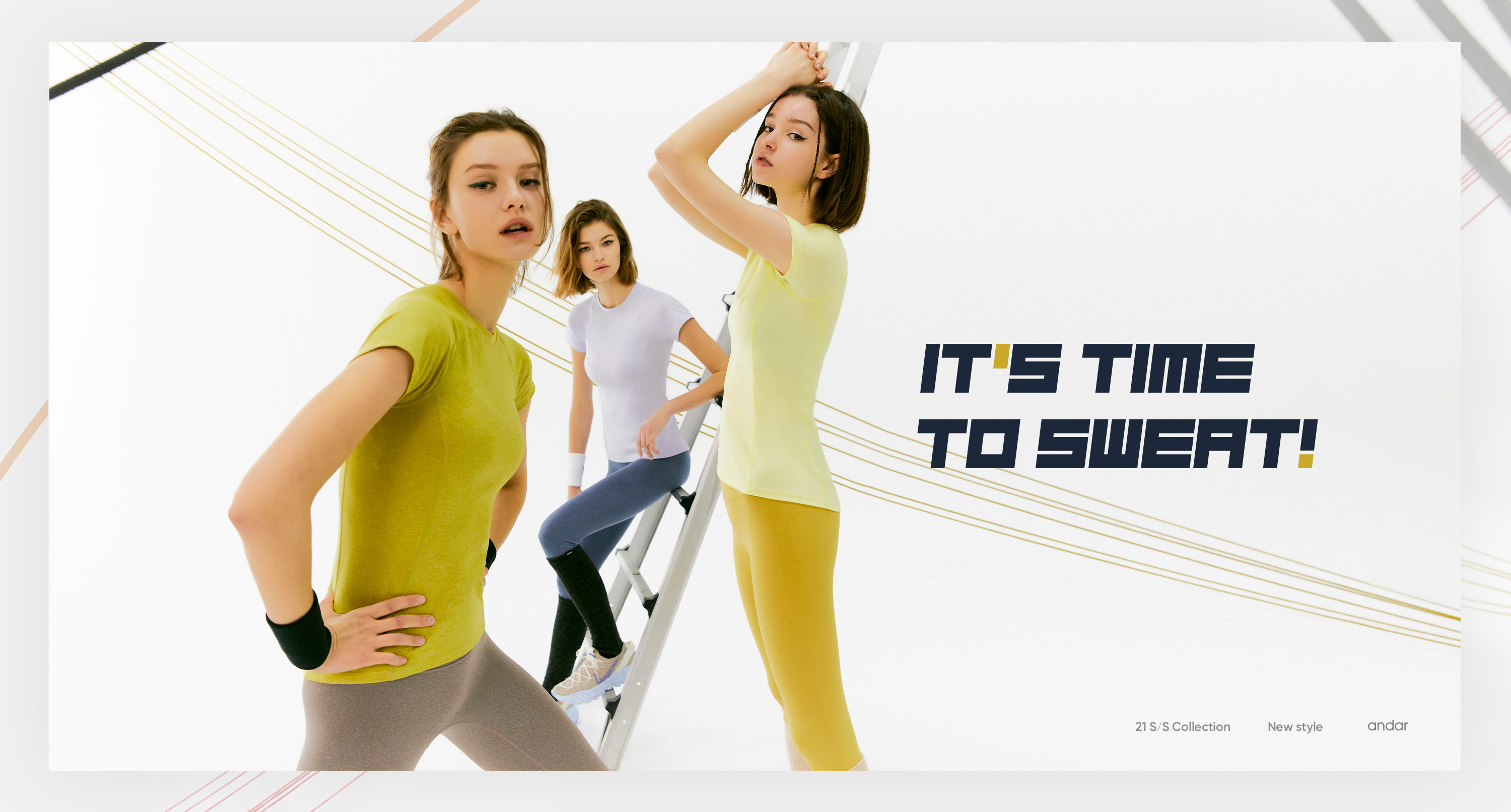 IT'S TIME TO SWEAT! - 21 S/S Collection, New style andar